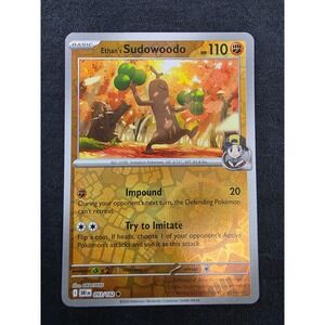 Pokemon Card Ethan's Sudowoodo #093/182 HP‎ 110 Special Rare Holo